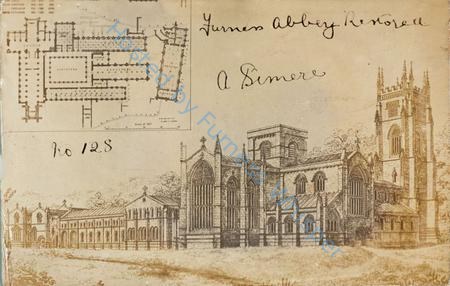 "Furness Abbey Restored",  Artists Impression and Plan — Nowstalgia Gallery