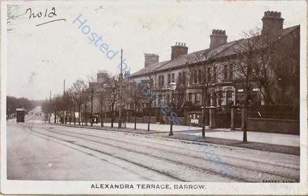 Alexandra Terrace Abbey Road Looking Towards Hawcoat Lane From East Mount — Postcard
