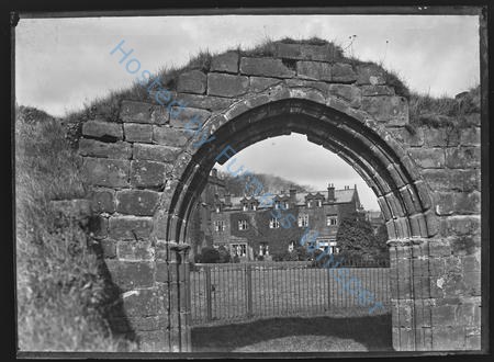 Furness Abbey Hotel Framed By the Abbey Graveyard Archway — Nowstalgia Gallery