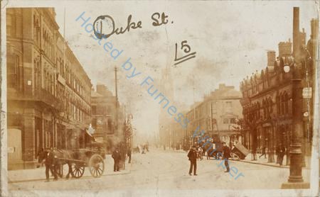 Duke Street Looking Towards Town Hall From Ramsden Square — Postcard