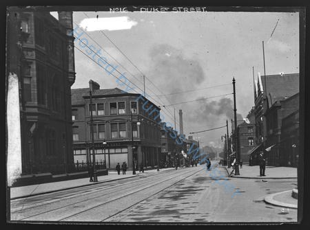 Duke Street From Town Hall Towards Ramsden Square — Negative