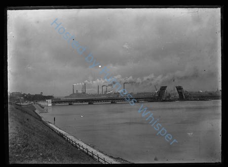 Walney Bridge Under Construction Ironworks Background — Nowstalgia Gallery