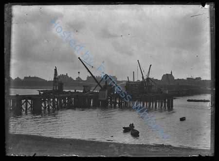 Early Construction Of Walney Bridge From Barrow Side — Nowstalgia Gallery