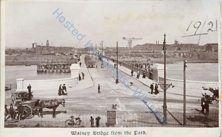 Walney Bridge from the Park (same image as 197) — Postcard