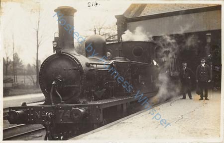 (No title - locomotive in station)(loco No 74 at Lakeside see 5215) — Nowstalgia Gallery