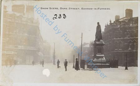 Snow Scene, Duke Street, Barrow-in-Furness — Nowstalgia Gallery
