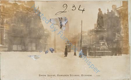 Snow Scene, Ramsden Square, Barrow-in-Furness — Nowstalgia Gallery