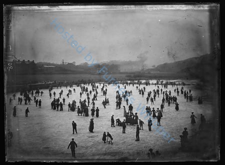 Skating at Thwaite Flat (Near Dalton) January 4th 1907 — Nowstalgia Gallery
