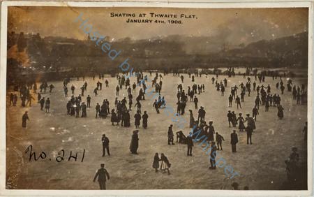 Skating at Thwaite Flat (Near Dalton) January 4th 1907 — Nowstalgia Gallery