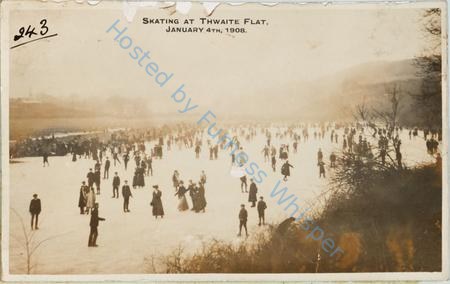 Skating at Thwaite Flat (Near Dalton) January 4th 1908 — Nowstalgia Gallery