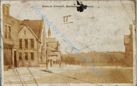 Ainslie Street Looking Down Towards Abbey Road — Postcard