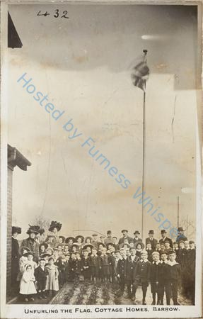Unfurling the Flag, Cottage Homes, Barrow — Nowstalgia Gallery