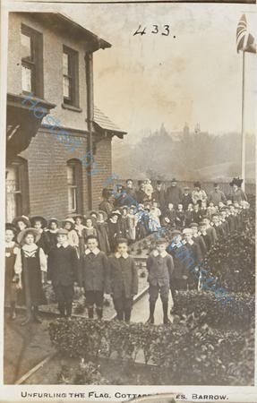 Unfurling the Flag, Cottage Homes, Barrow — Nowstalgia Gallery