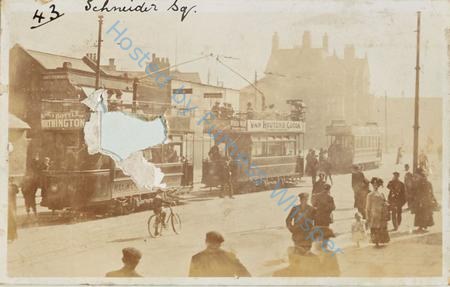 Tram Halt At Town Hall Schneider Square — Nowstalgia Gallery