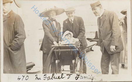 Mr Gabriel and Family on board steamer — Nowstalgia Gallery