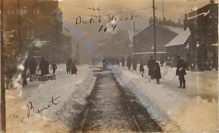 Duke Street Outside Town Hall Horse Drawn Snow Plough — Nowstalgia Gallery