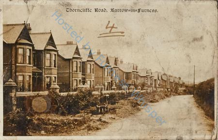 Thorncliffe Road As A Lane Looking Towards Hawcoat Lane — Postcard