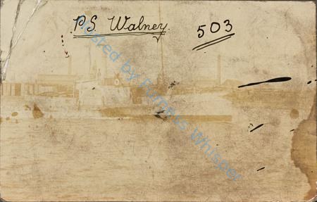 Paddle Tug Walney As Built in 1904 — Nowstalgia Gallery