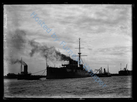 HMS Rurik Towed By Tugs In Docks — Nowstalgia Gallery