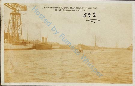 Submarine C 13 In Devonshire Dock — Nowstalgia Gallery
