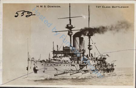 Hms Dominion Steaming At Sea — Nowstalgia Gallery