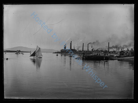 Walney Ferry No2 and Steelworks from Walney Bridge + Prawner (Nobby) — Nowstalgia Gallery