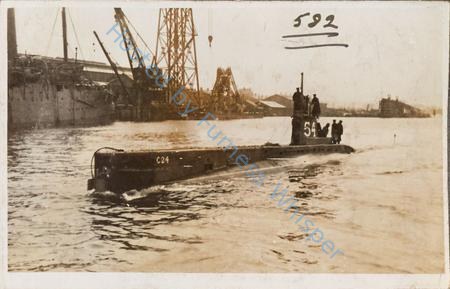 Submarine C 24 In Barrow Docks — Nowstalgia Gallery