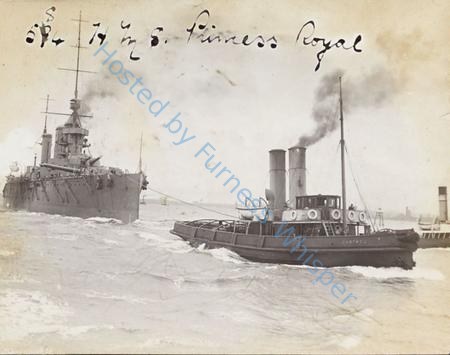 HMS Princess Royal leaving Barrow with tugs — Nowstalgia Gallery