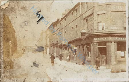 Church Street, Sun Hotel Corner Junction Ramsden Street — Postcard