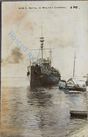 Warship HMS Natal in Walney Channel — Nowstalgia Gallery