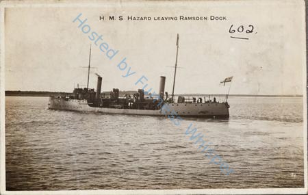 Warship HMS Hazard At Sea — Nowstalgia Gallery