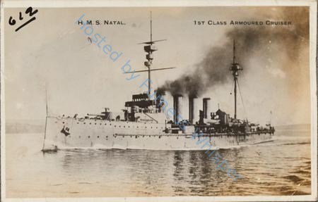 Warship HMS Natal At Sea — Nowstalgia Gallery