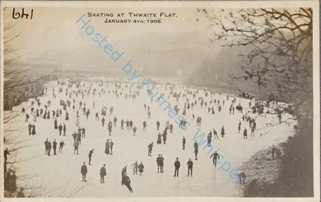 Skating on Thwaite flat 1908 — Nowstalgia Gallery