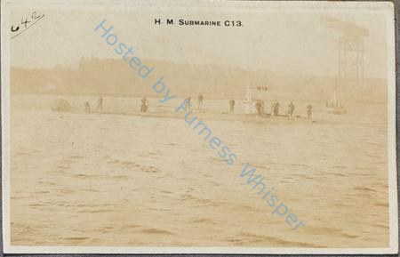 HM Submarine C 13 in Buccleuch Dock — Nowstalgia Gallery