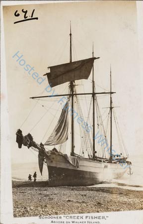 Sailing Vessel Creek Fisher Aground — Nowstalgia Gallery