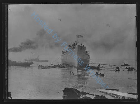 Warship Launch Of HMS Vanguard 2-4-1908 — Nowstalgia Gallery