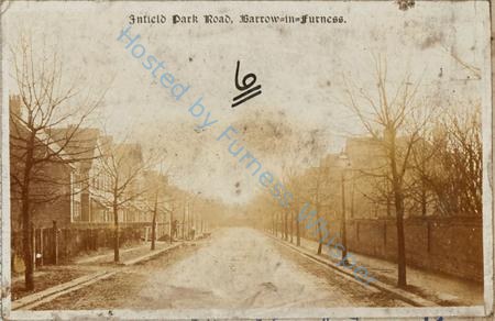 Infield Park Road View From Abbey Road — Postcard