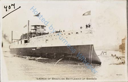 Launch of Brazilian battleship SAO PAULO at Barrow — Nowstalgia Gallery