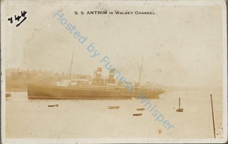 Steamer Antrim in Walney Channel — Nowstalgia Gallery
