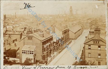 Barrow-in-Furness town viewed from Saint George's Tower — Nowstalgia Gallery