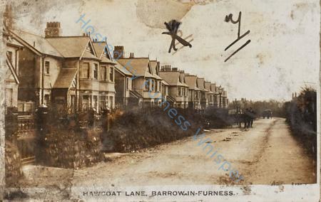 Hawcoat Lane Houses Opposite Vickers Sports Club — Postcard