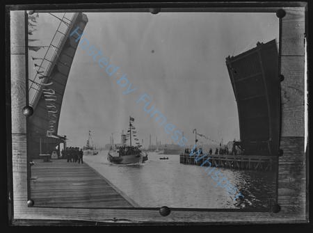 Paddle Steamers PS WALNEY and LADY EVELYN pass through Walney Bridge — Nowstalgia Gallery