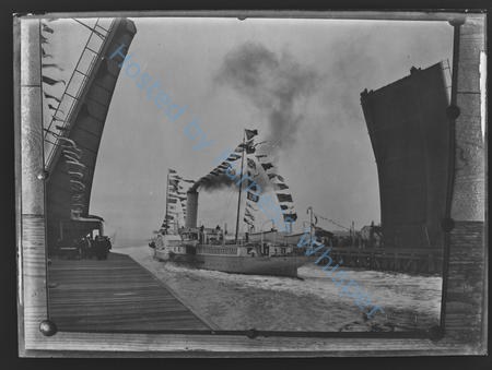 Paddle Steamer Philomel Passing through Walney Bridge — Nowstalgia Gallery