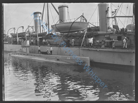 Submarine C 31 Alongside HMS Forward — Nowstalgia Gallery
