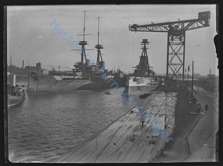 HMS Vanguard and Sao Paulo in Buccleuch Dock — Nowstalgia Gallery