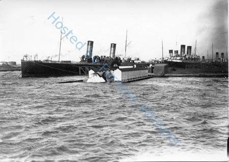 Isle of Man Steamer Fleet Moored Near Floating Pool — Nowstalgia Gallery