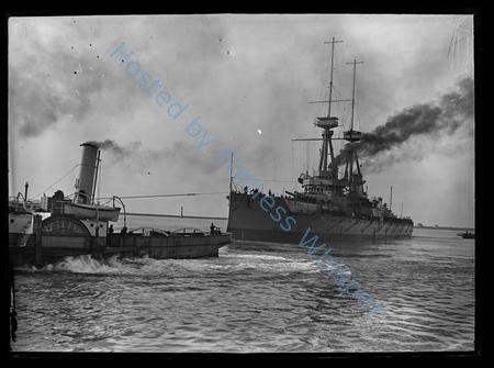 HMS Vanguard leaving Ramsden dock — Nowstalgia Gallery