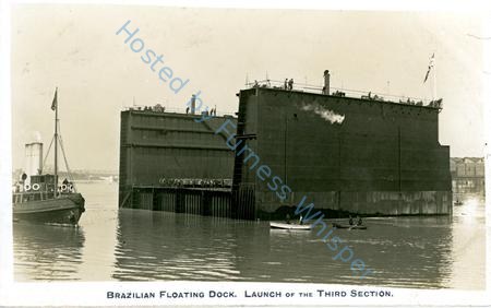 Brazilian Floating Dock Affonso Penna, Launch of the Third Section — Nowstalgia Gallery