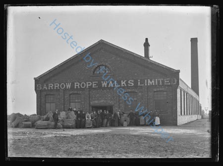 Barrow-in-Furness Rope Works (Walks) Outside Cavendish Dock C 1906 — Nowstalgia Gallery