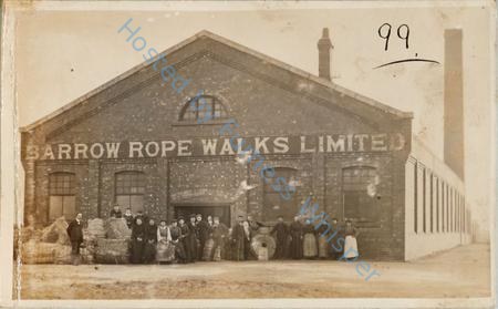 Barrow-in-Furness Rope Works (Walks) Outside Cavendish Dock C 1906 — Nowstalgia Gallery